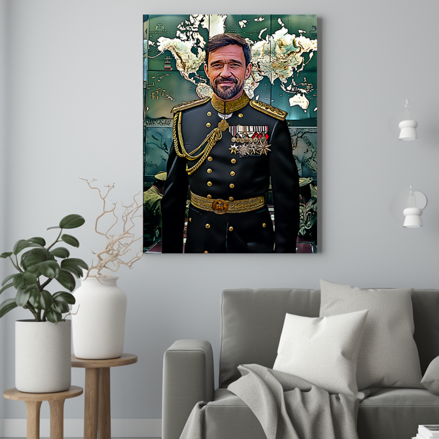 Generał - Portret ze zdjęcia na prezent dla mężczyzny
