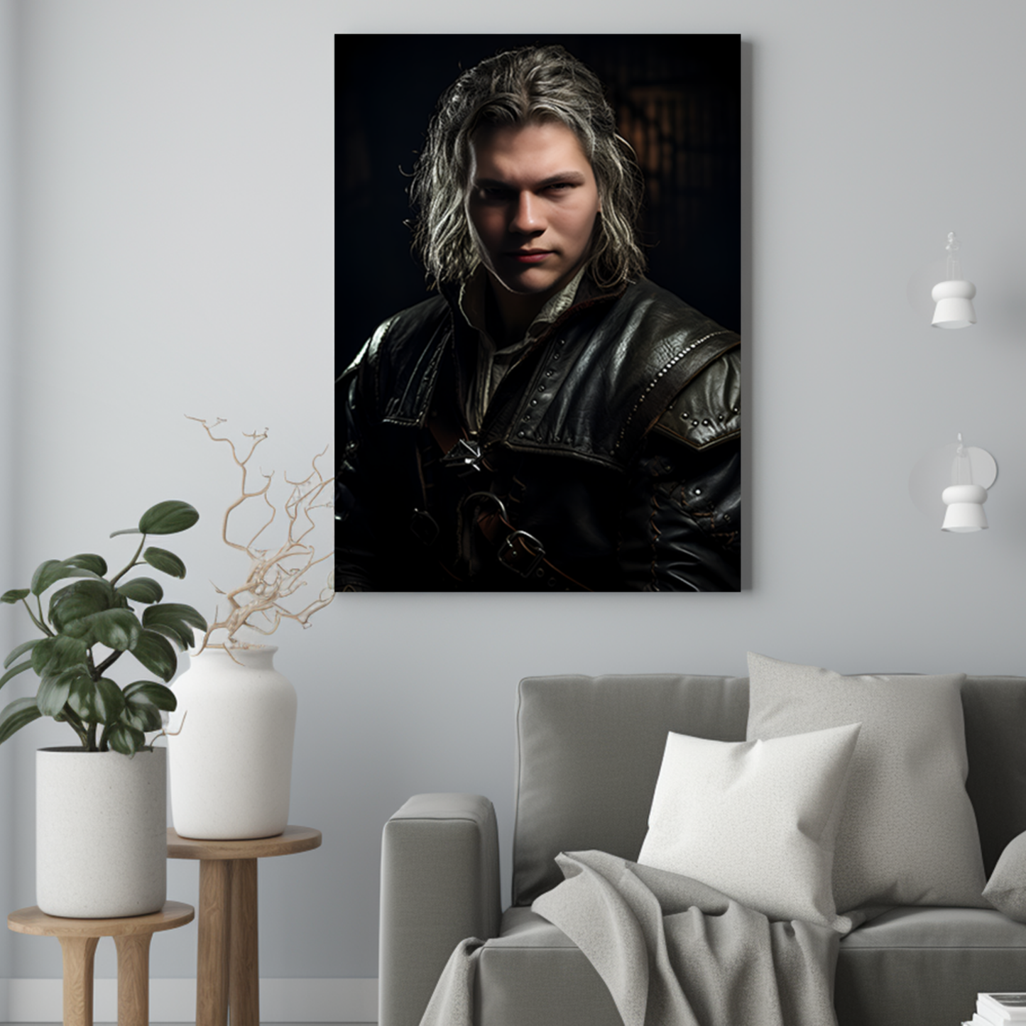 Zabójca potworów - Portret ze zdjęcia na prezent dla mężczyzny