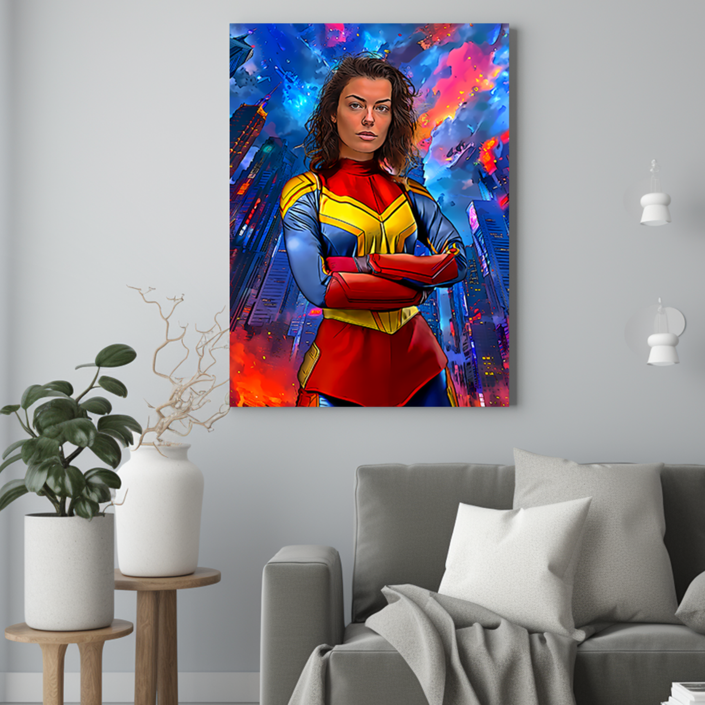 Superbohaterka - Portret ze zdjęcia na prezent dla kobiety