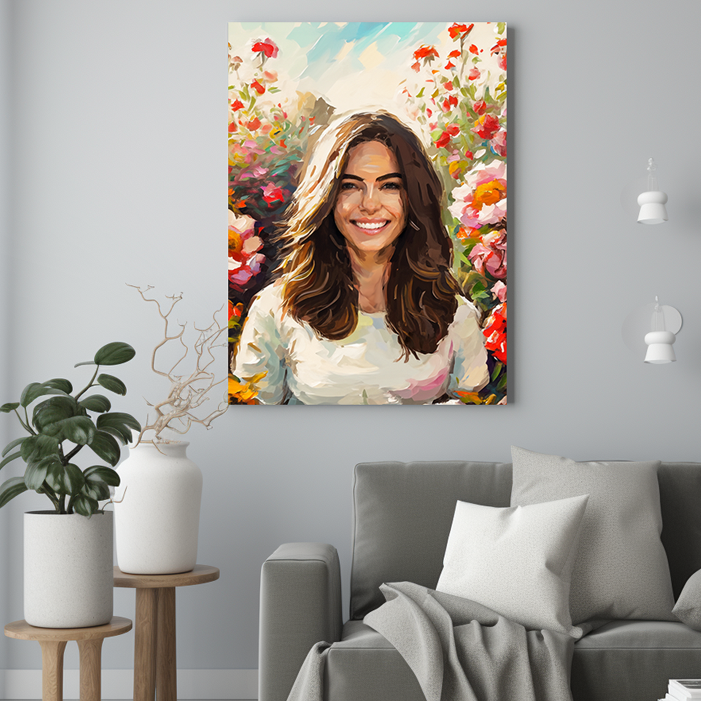 Ogród jak namalowany - Portret ze zdjęcia na prezent dla kobiety
