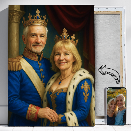 Królestwo rodziców - Portret ze zdjęcia pomysł na prezent