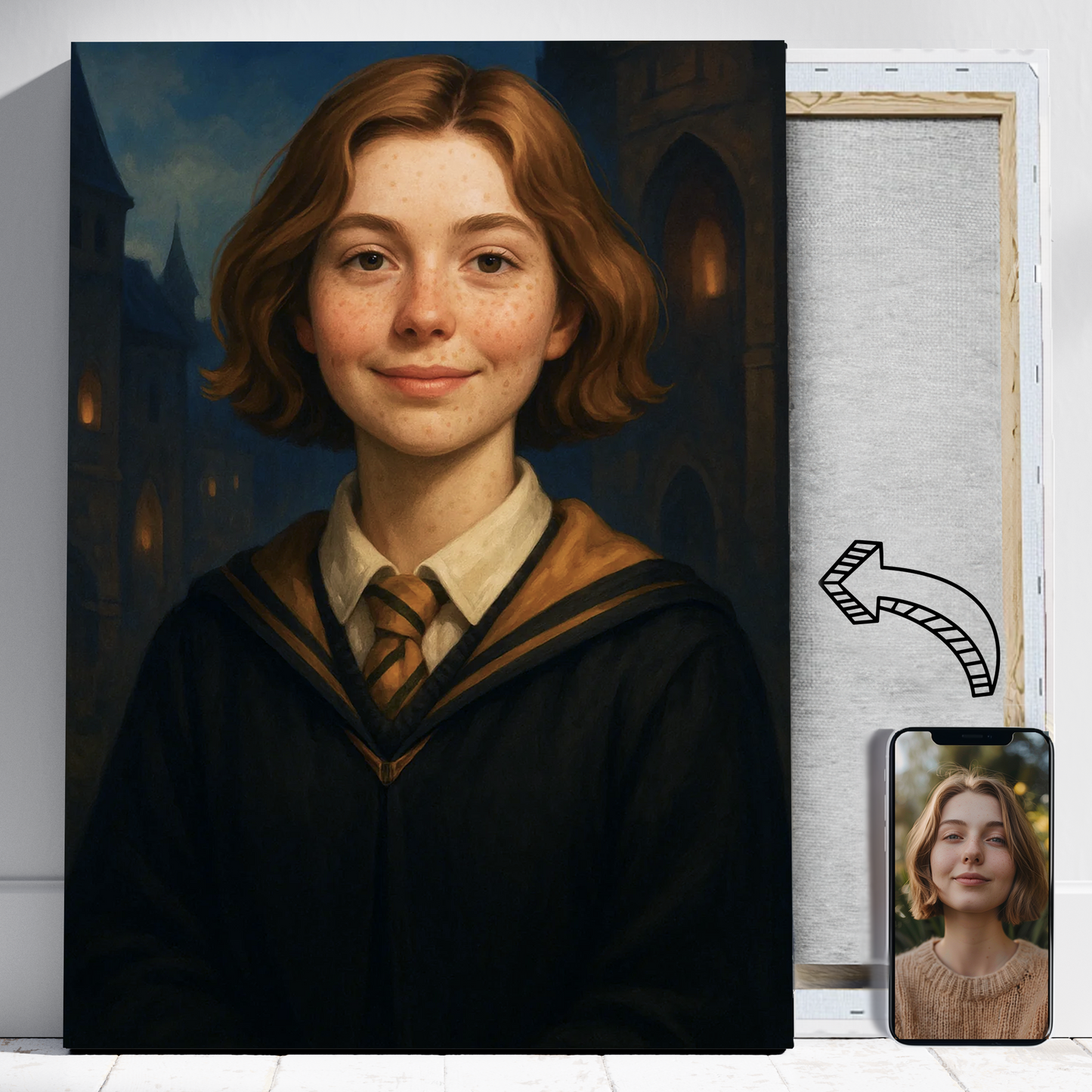 Dziewczyna czarodziejka - Portret ze zdjęcia na prezent dla kobiety