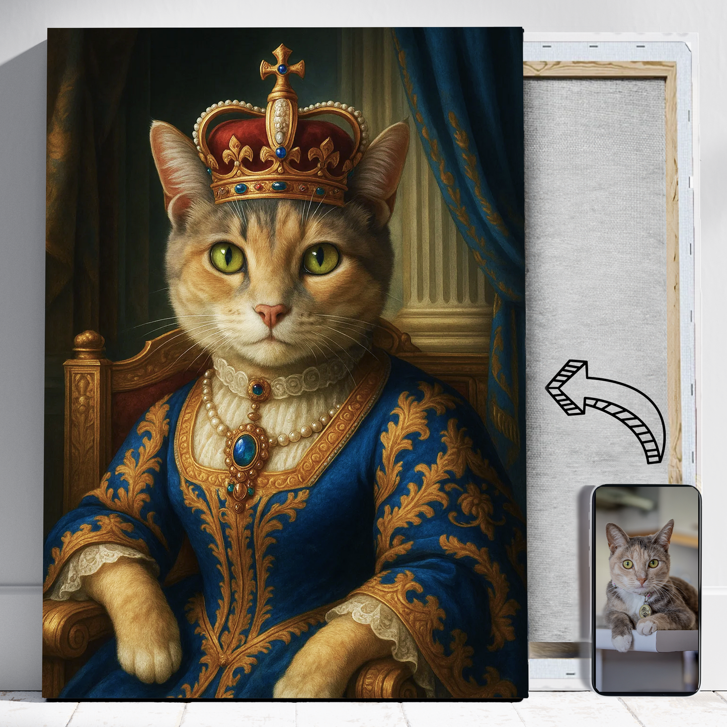 Królewna kicia - Portret kota ze zdjęcia na zamówienie