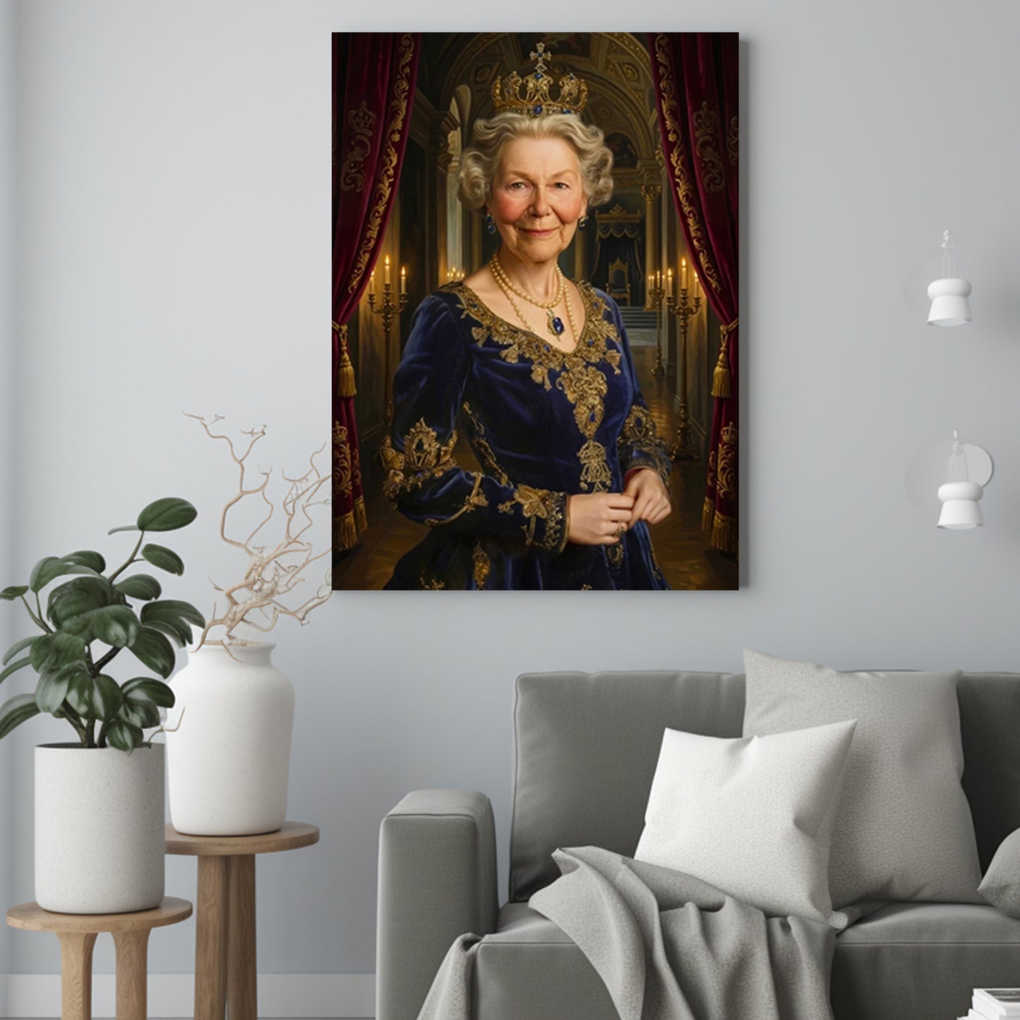 Królewski zamek mamy - Portret ze zdjęcia na prezent dla kobiety