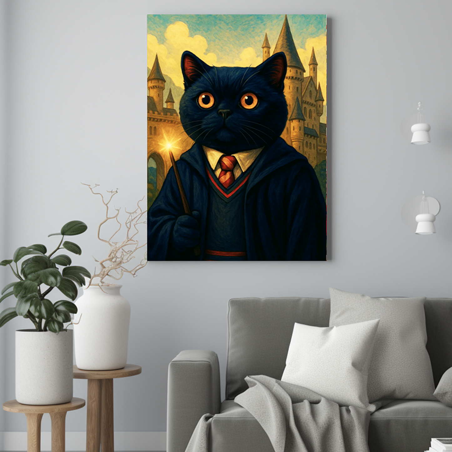 Kot czarodziej - Portret kota ze zdjęcia na zamówienie