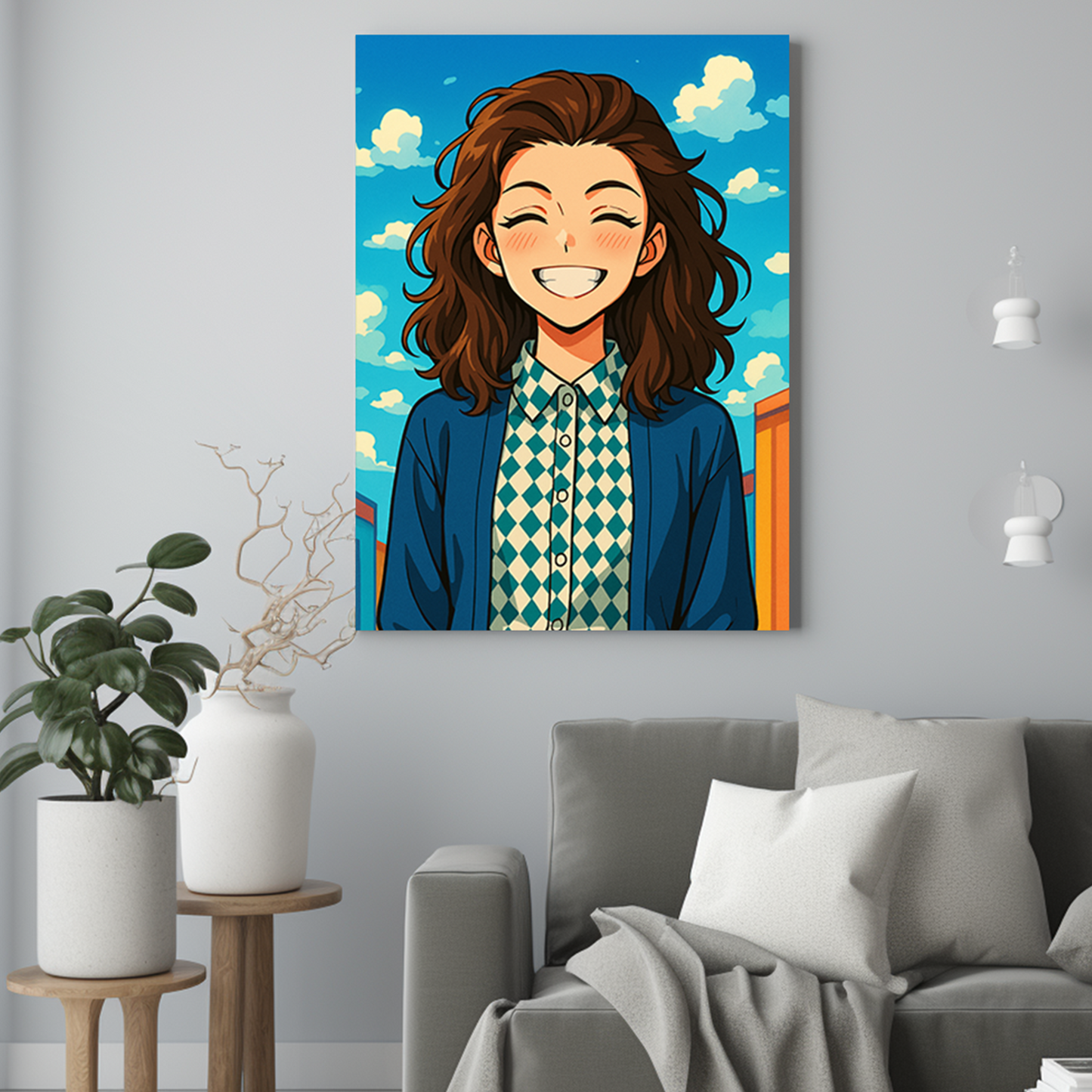 Dziewczyna w stylu kreskówkowym - Portret ze zdjęcia na prezent dla kobiety