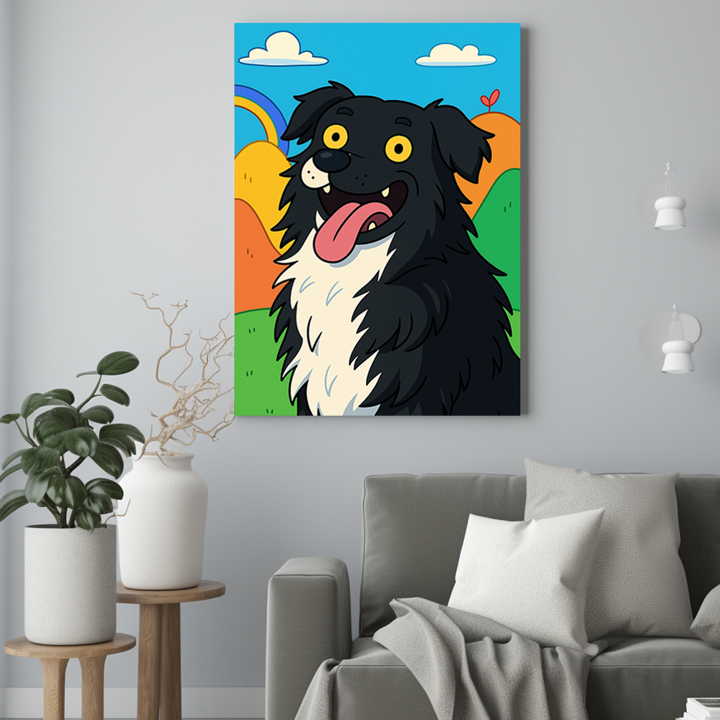 Pies w bajkowiej krainie - Portret psa ze zdjęcia na zamówienie
