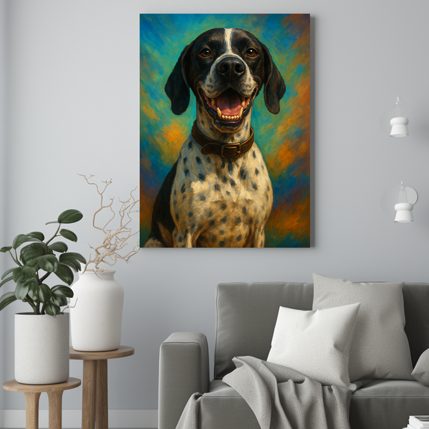 Pies jak z muzeum - Portret psa ze zdjęcia na zamówienie
