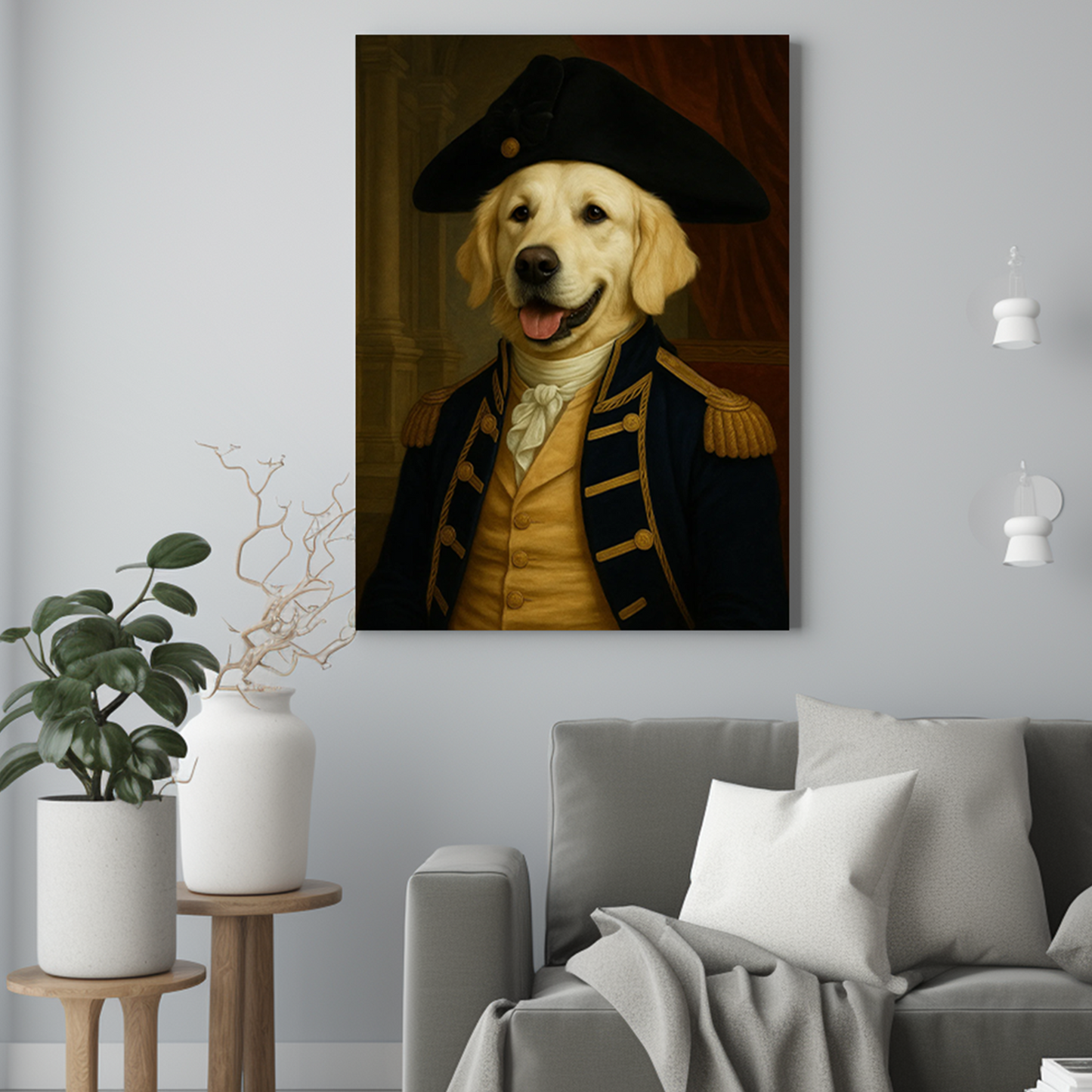 Kapitan - Portret psa ze zdjęcia na zamówienie