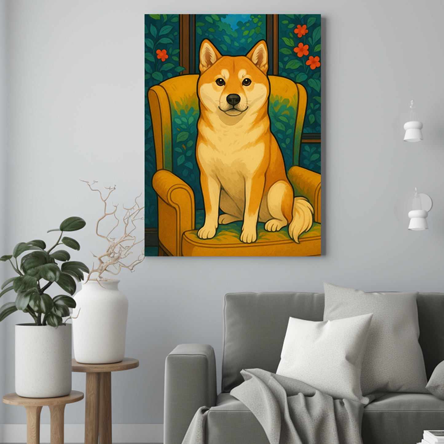 Pies w stylu graficznym - Portret psa ze zdjęcia na zamówienie