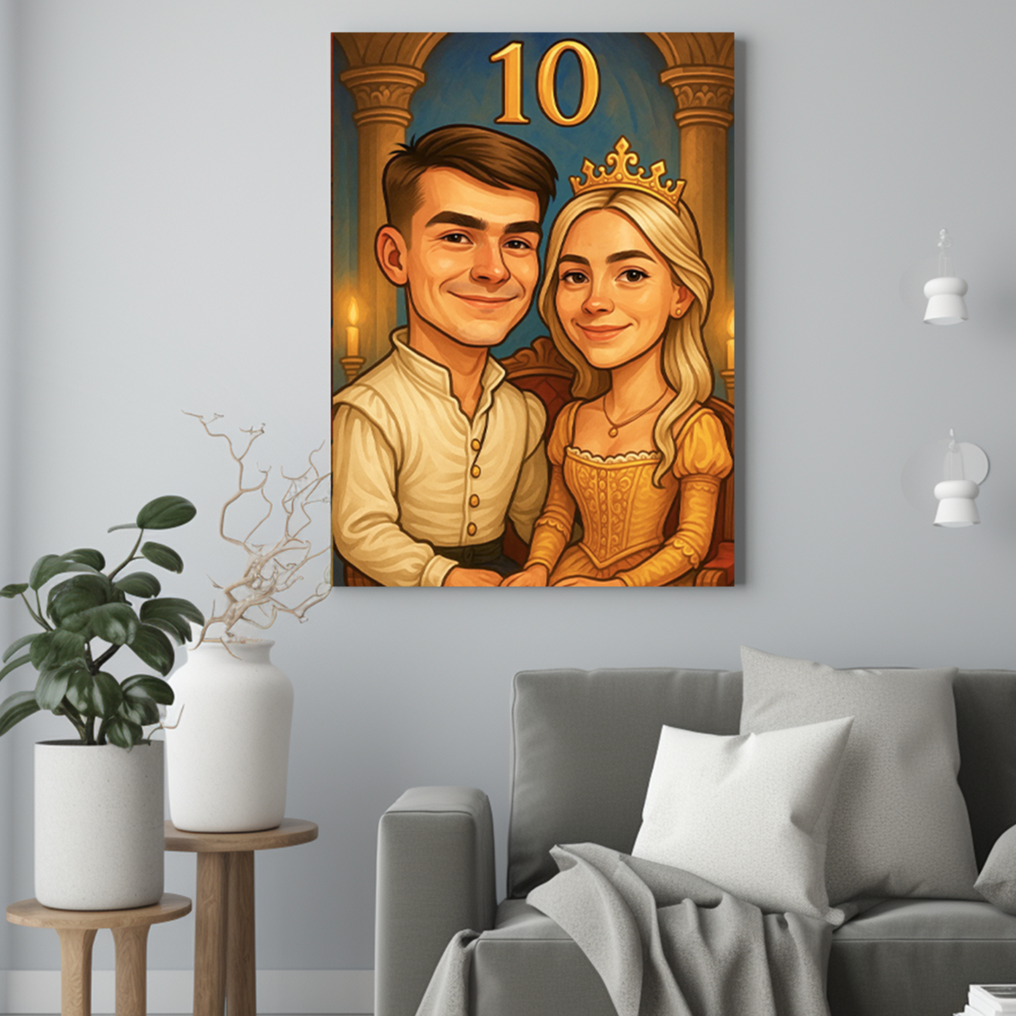 Królestwo chłopaka i dziewczyny - Portret ze zdjęcia pomysł na prezent
