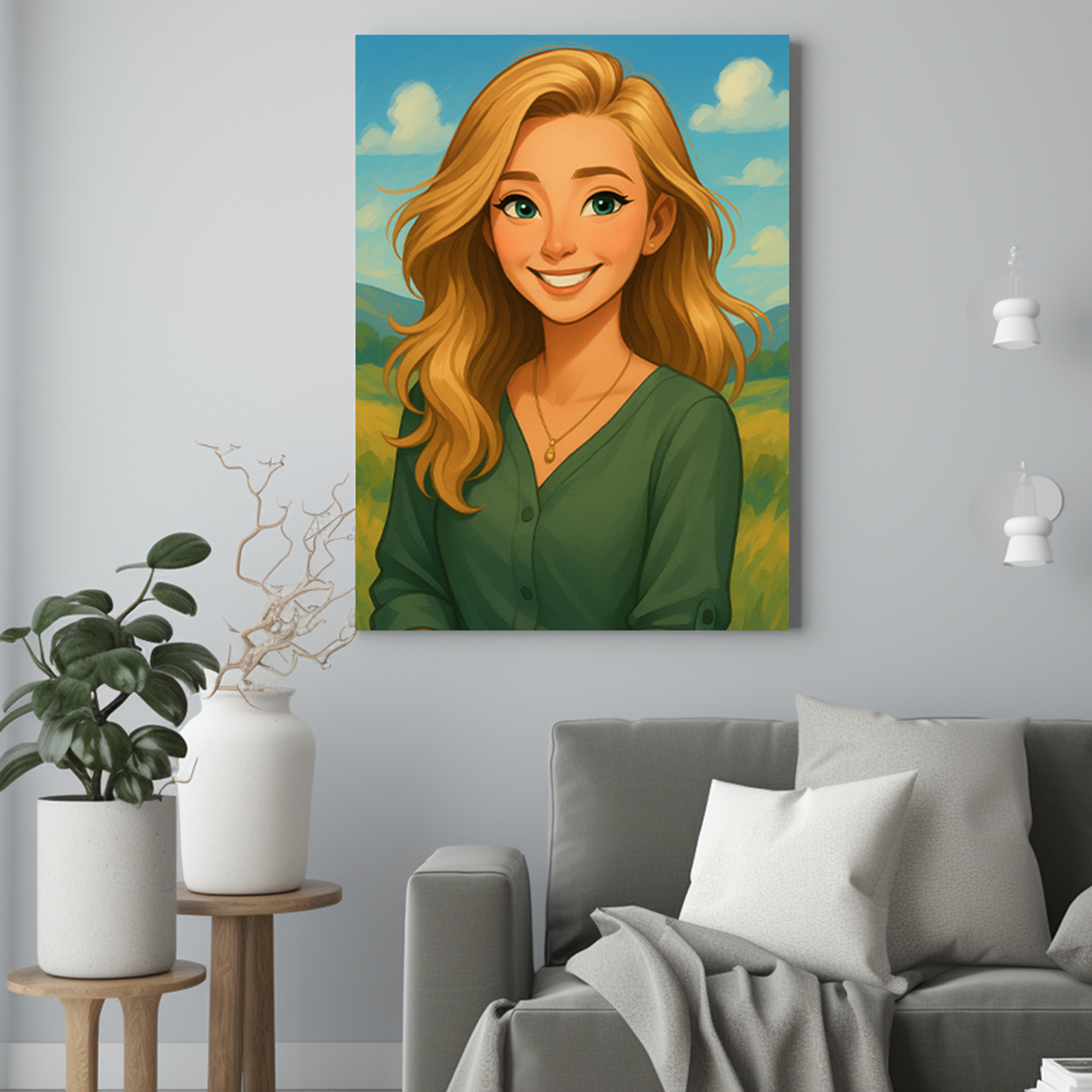 Dziewczyna jak z bajki - Portret ze zdjęcia na prezent dla kobiety
