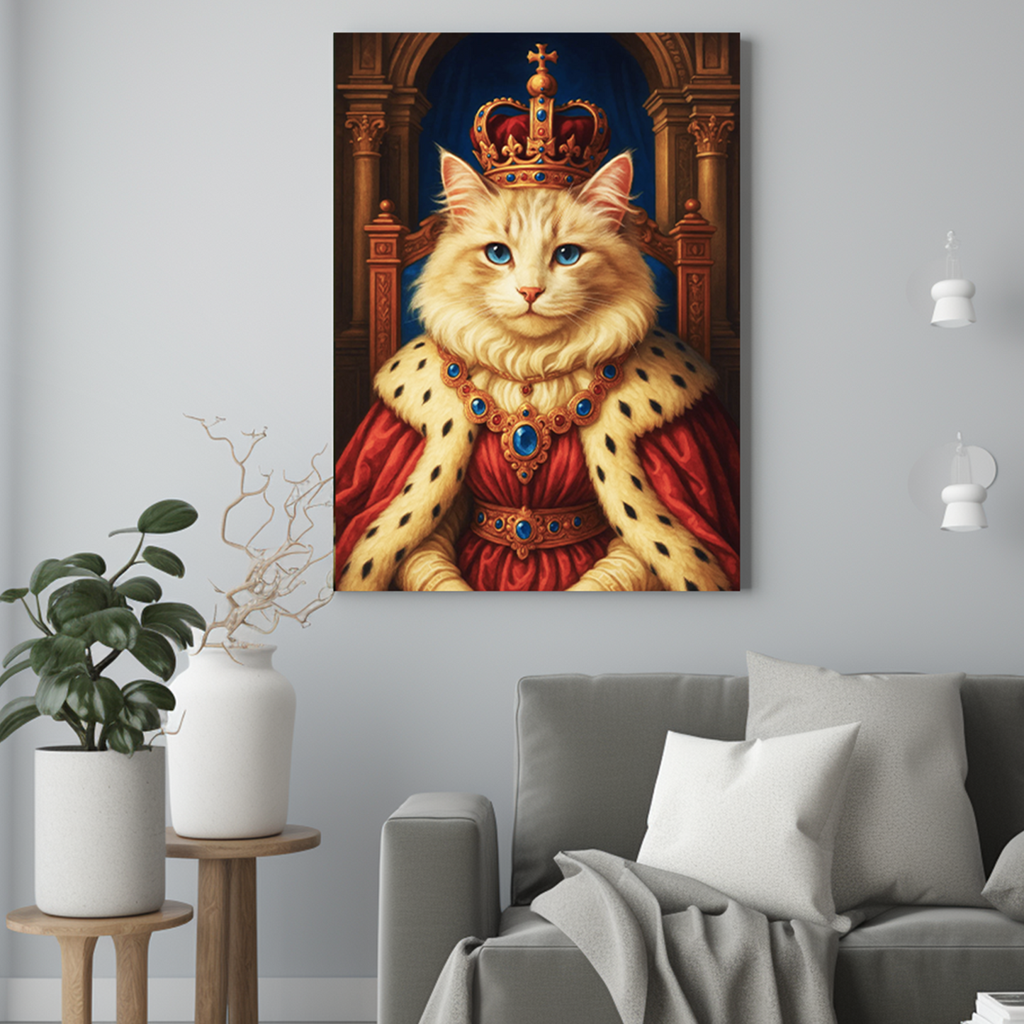 Koci władca - Portret kota ze zdjęcia na zamówienie