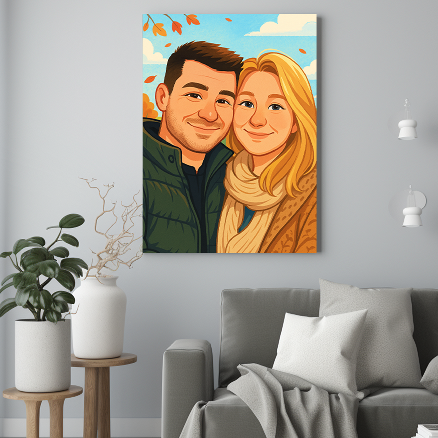 Para jak z bajki - Portret ze zdjęcia pomysł na prezent