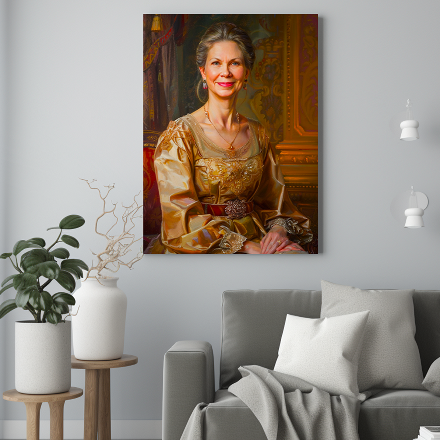 Szlachecka dama - Portret ze zdjęcia na prezent dla kobiety