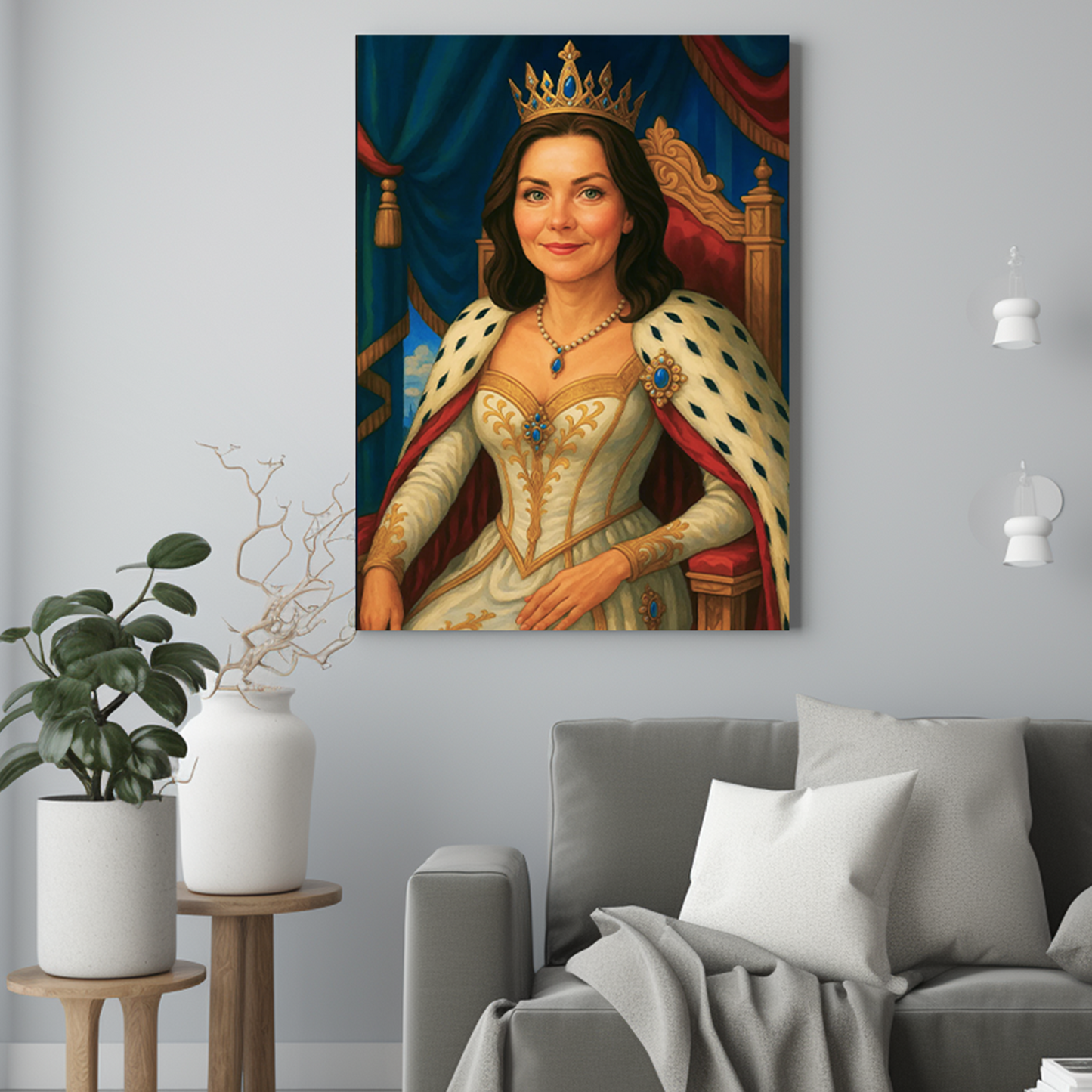 Kreskówkowe królestwo dziewczyny - Portret ze zdjęcia na prezent dla kobiety