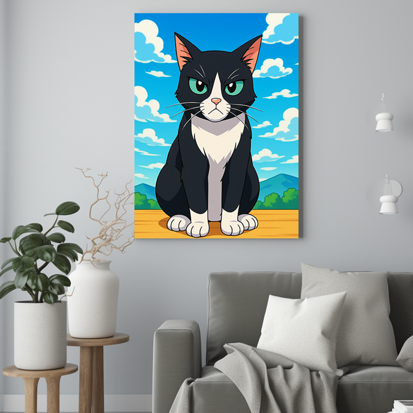 Kot z serialu animowanego - Portret kota ze zdjęcia na zamówienie