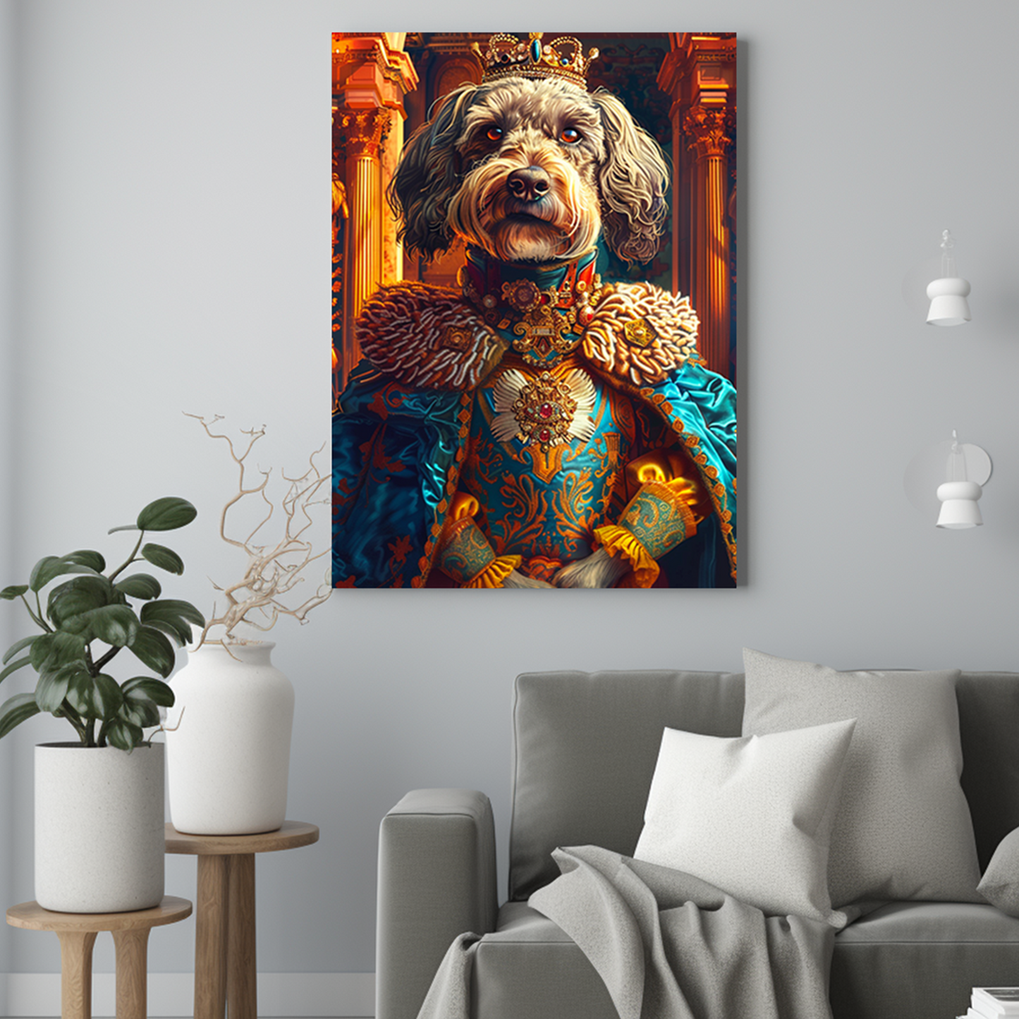 Dostojny książę - Portret psa ze zdjęcia na zamówienie