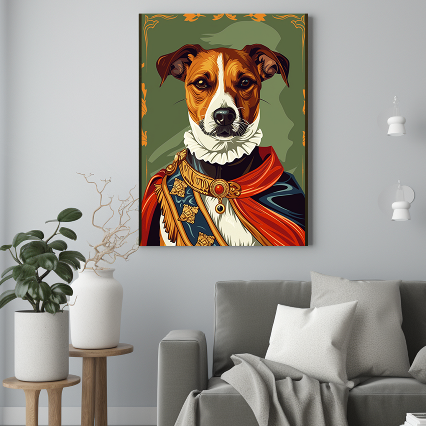 Zasłużony generał - Portret psa ze zdjęcia na zamówienie