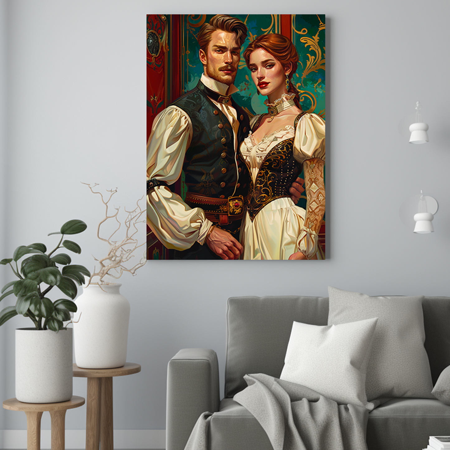 Dostojna para - Portret ze zdjęcia pomysł na prezent