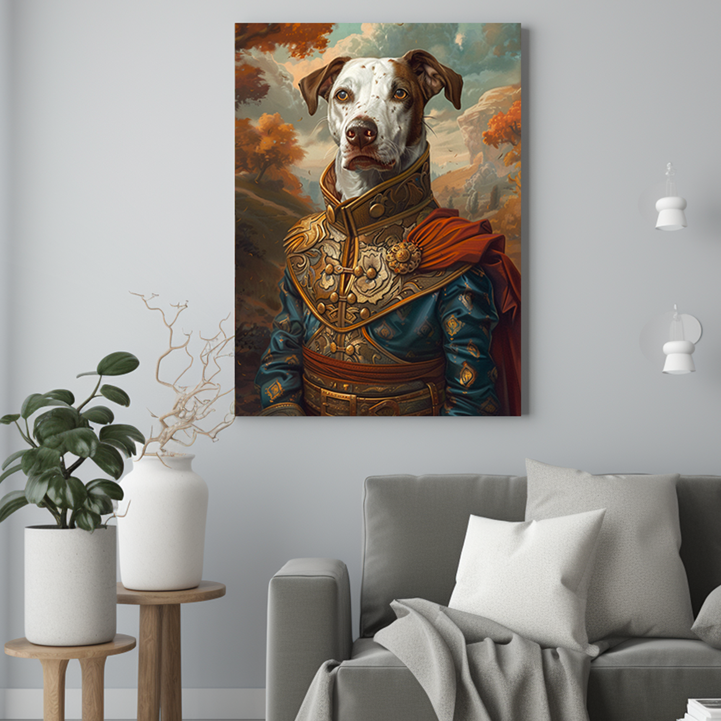 Zasłużony bohater - Portret psa ze zdjęcia na zamówienie