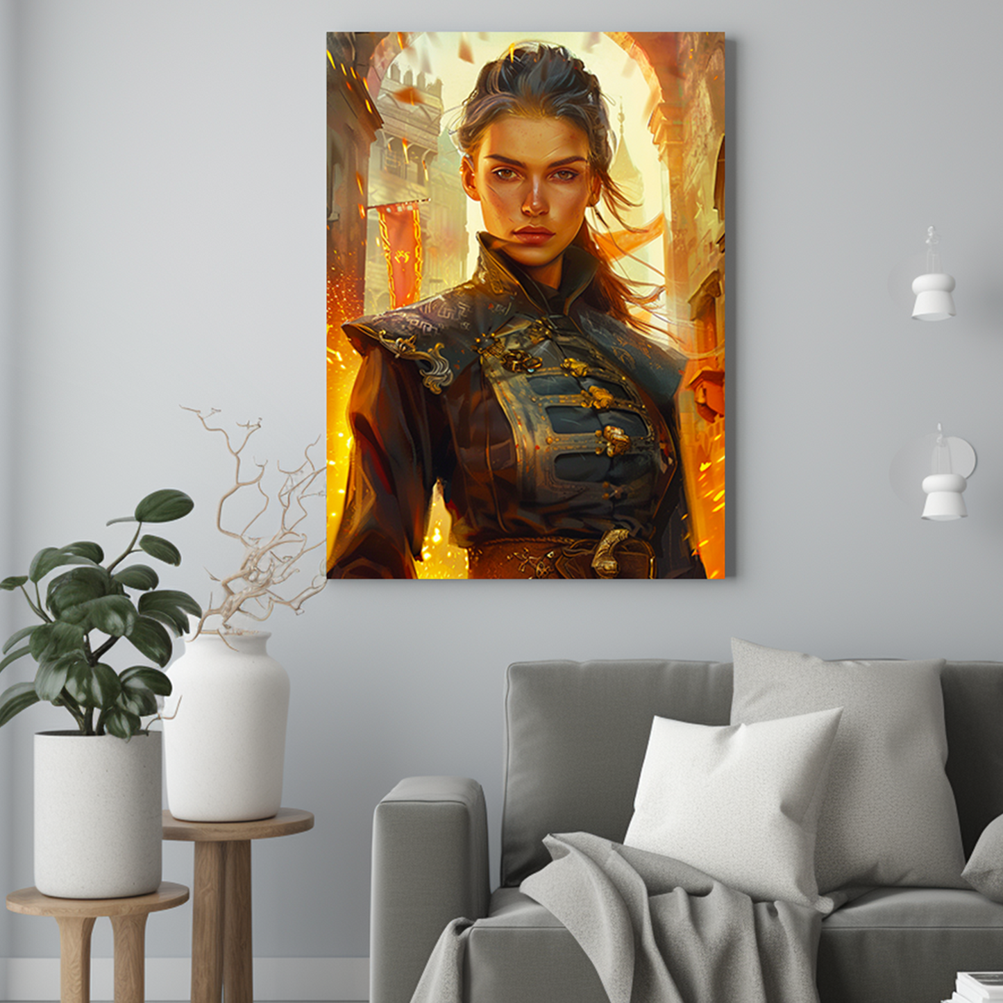 Waleczna bohaterka - Portret ze zdjęcia na prezent dla kobiety