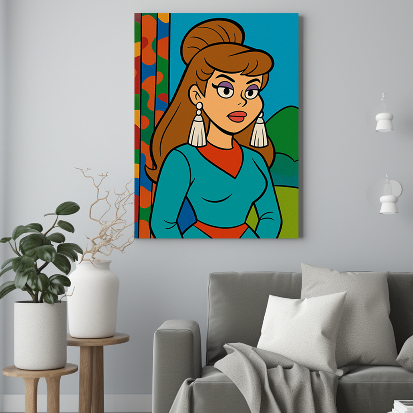 Kreskówka mamy - Portret ze zdjęcia na prezent dla kobiety