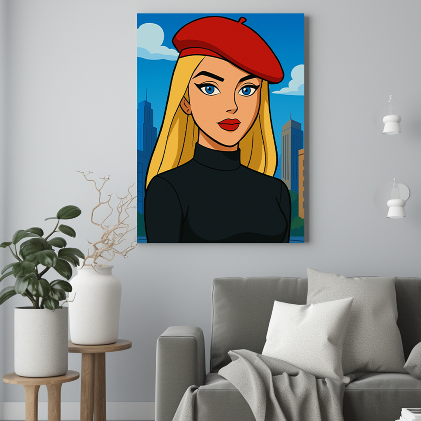 Kobieta jak z kreskówki - Portret ze zdjęcia na prezent dla kobiety