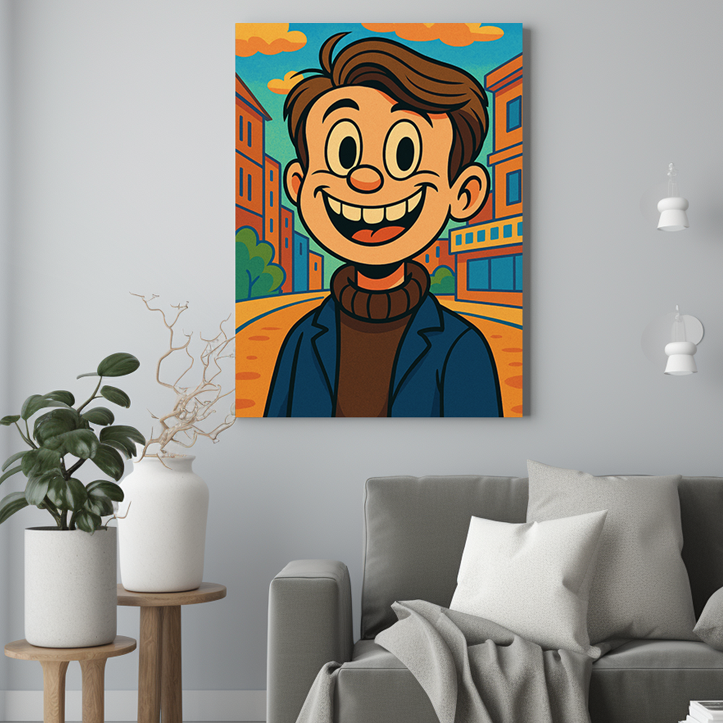 Kreskówka brata - Portret ze zdjęcia na prezent dla mężczyzny