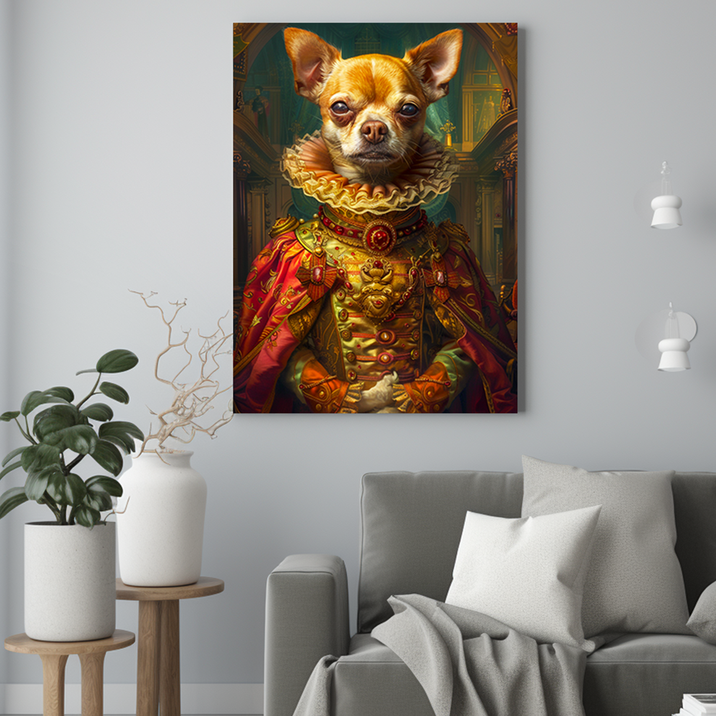 Dama z dworu - Portret psa ze zdjęcia na zamówienie