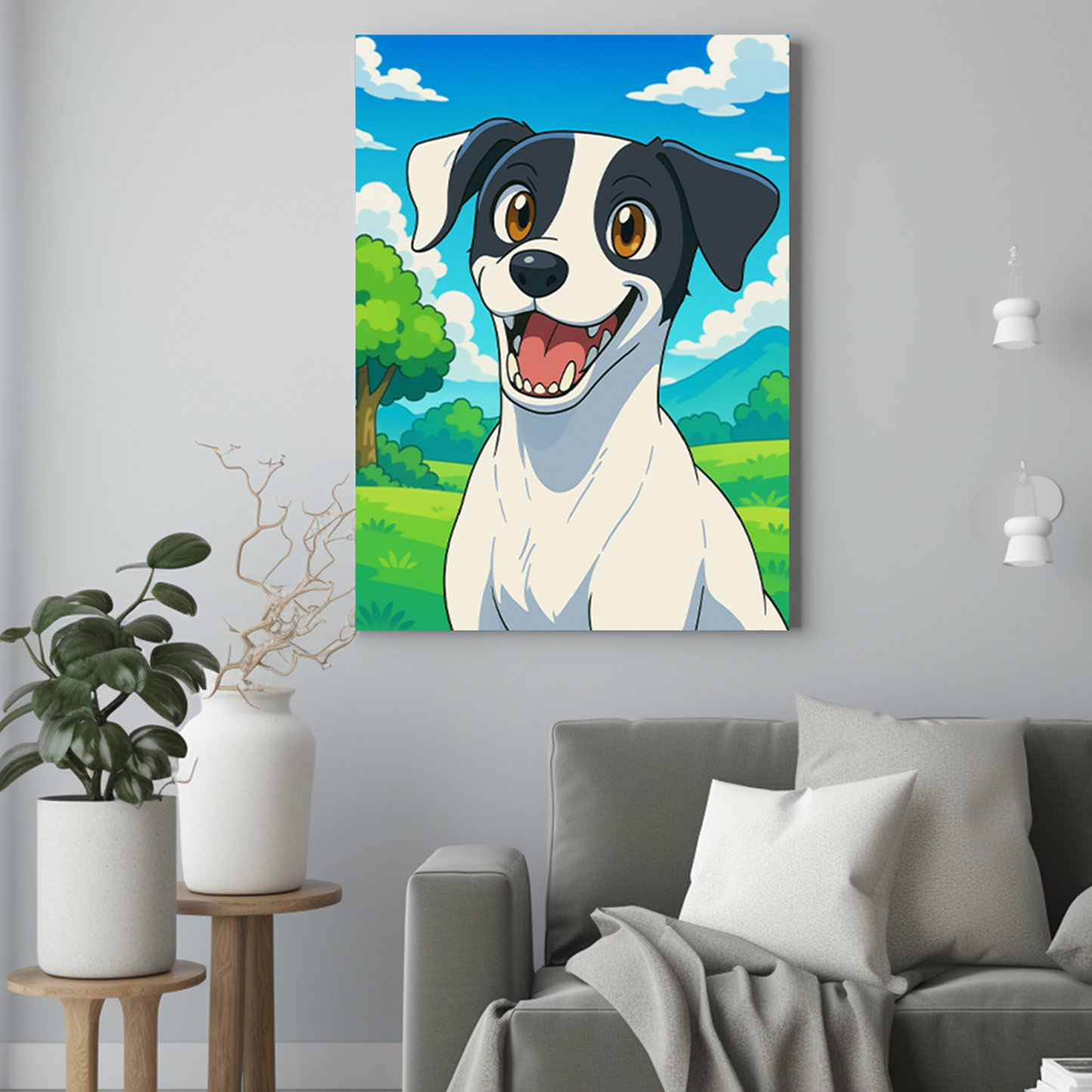 Pies z serialu animowanego - Portret psa ze zdjęcia na zamówienie