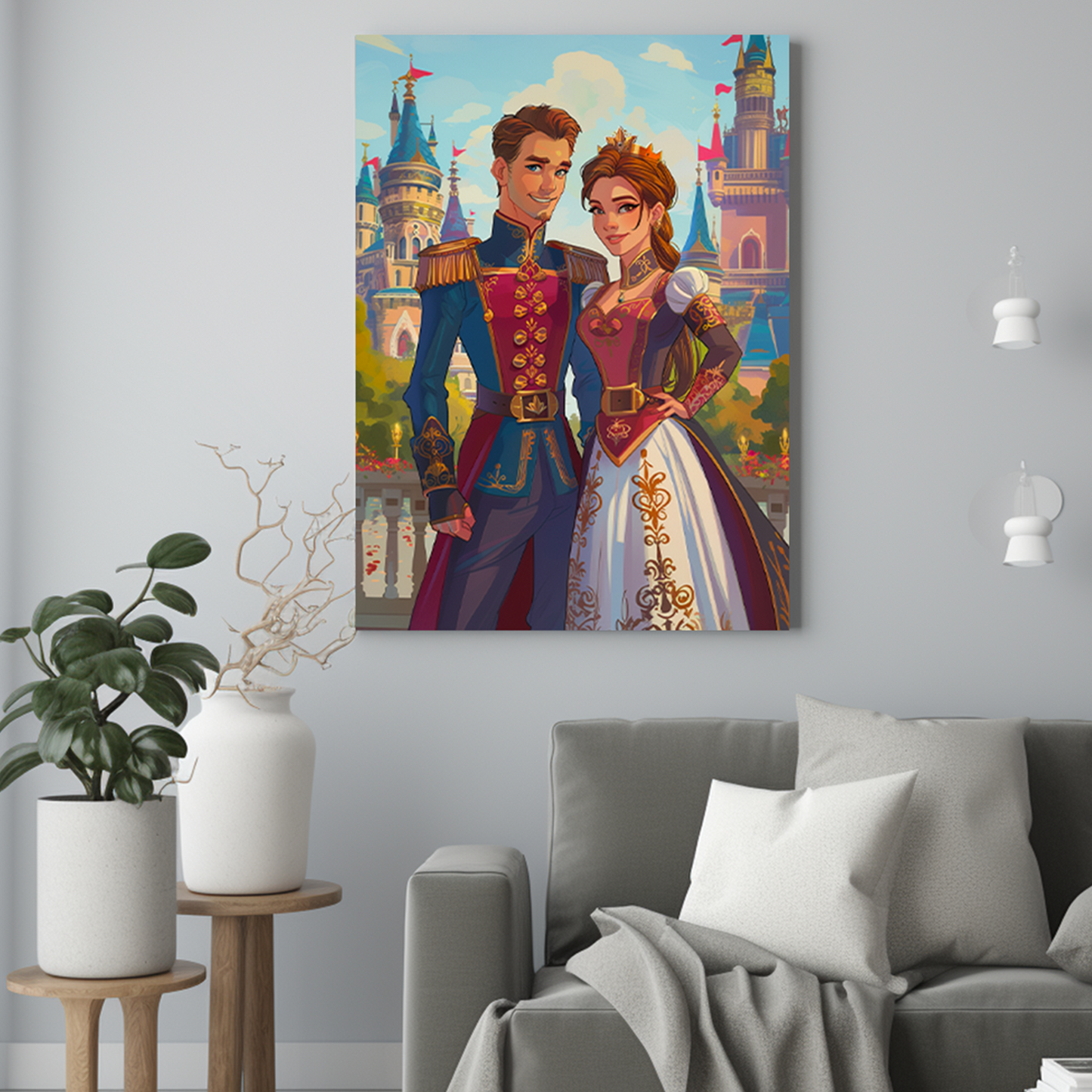 Baśniowa para - Portret ze zdjęcia pomysł na prezent