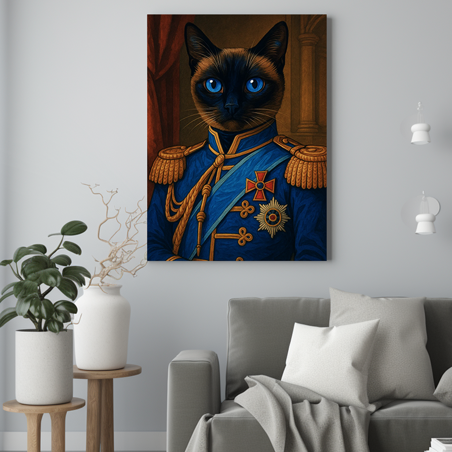 Dowódca kot - Portret kota ze zdjęcia na zamówienie