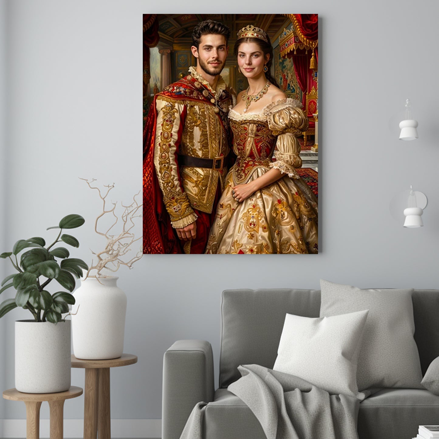 Para Królewska - Portret ze zdjęcia pomysł na prezent