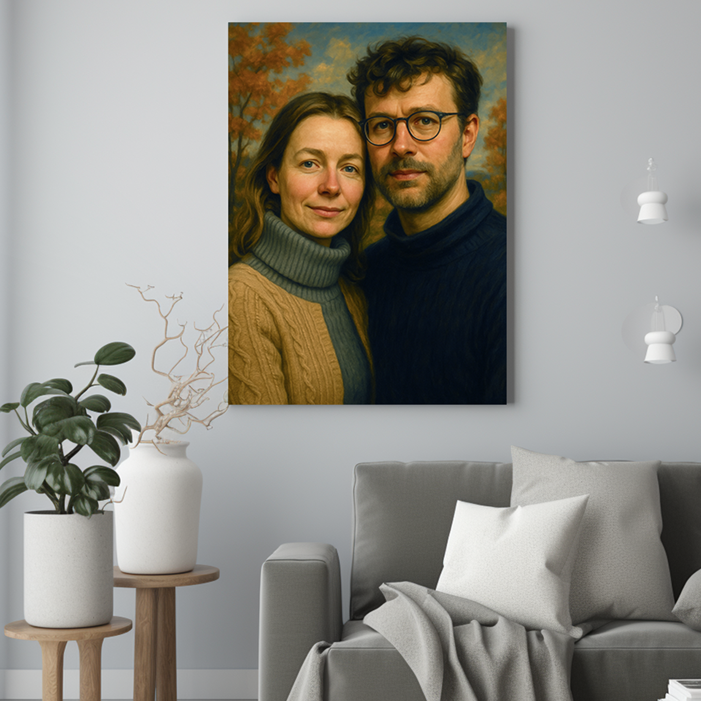 Obraz jak z muzeum - Portret ze zdjęcia pomysł na prezent