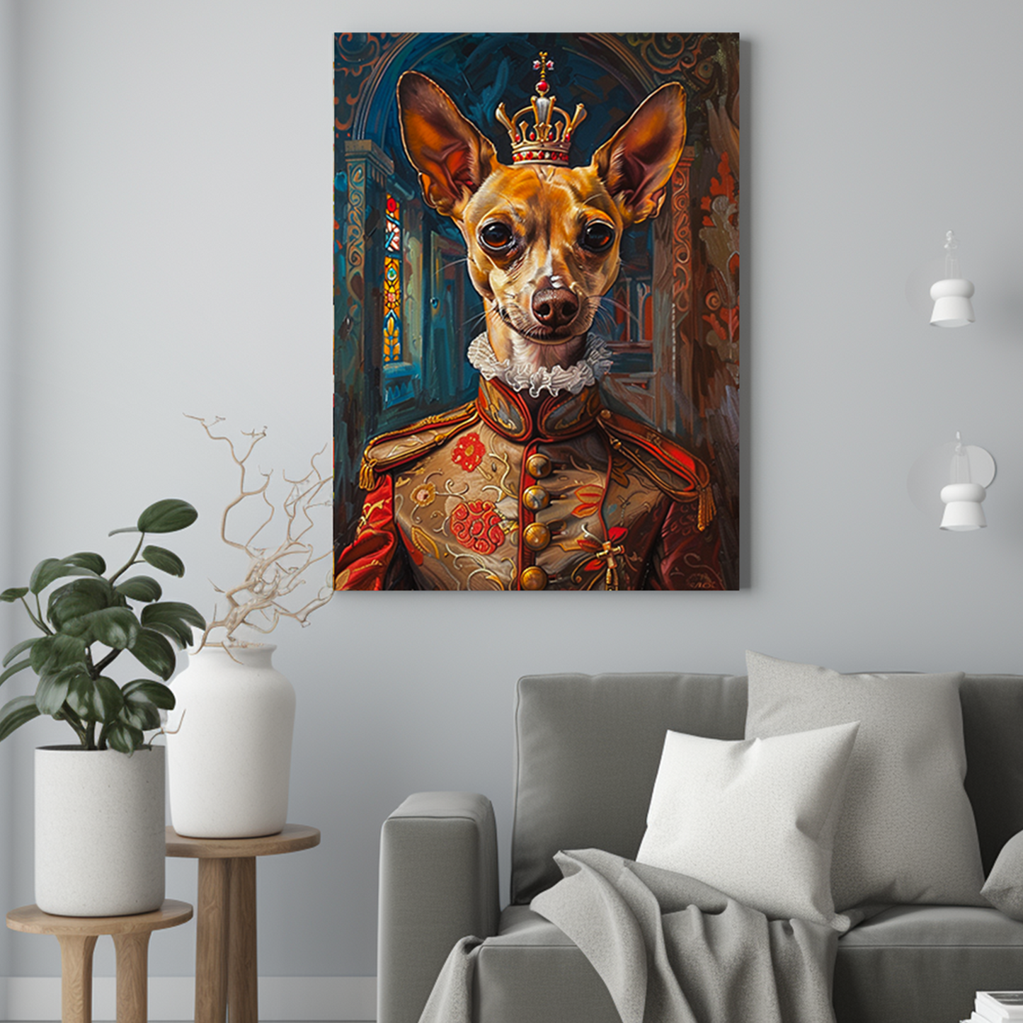 Elegancki książę - Portret psa ze zdjęcia na zamówienie