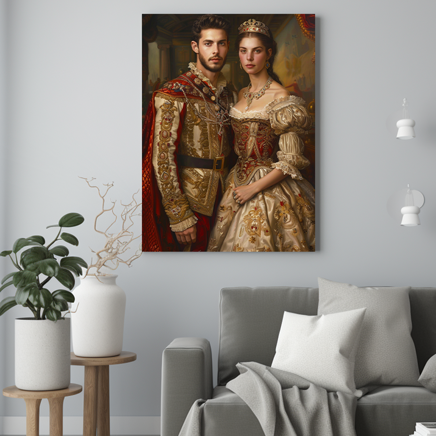 Para Królewska - Portret ze zdjęcia pomysł na prezent