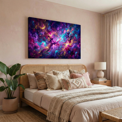 Fantastyczna galaktyka - Obraz na płótnie na ścianę do salonu lub sypialni