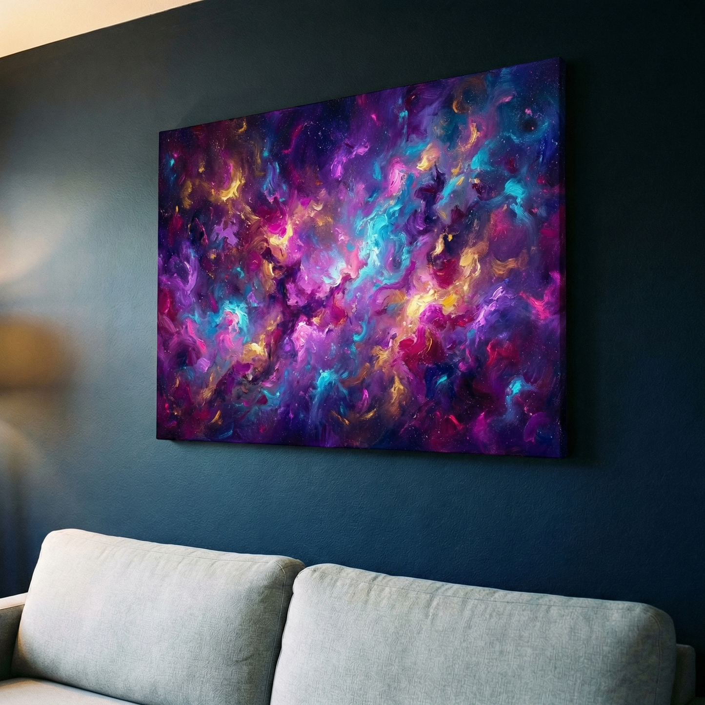 Fantastyczna galaktyka - Obraz na płótnie na ścianę do salonu lub sypialni