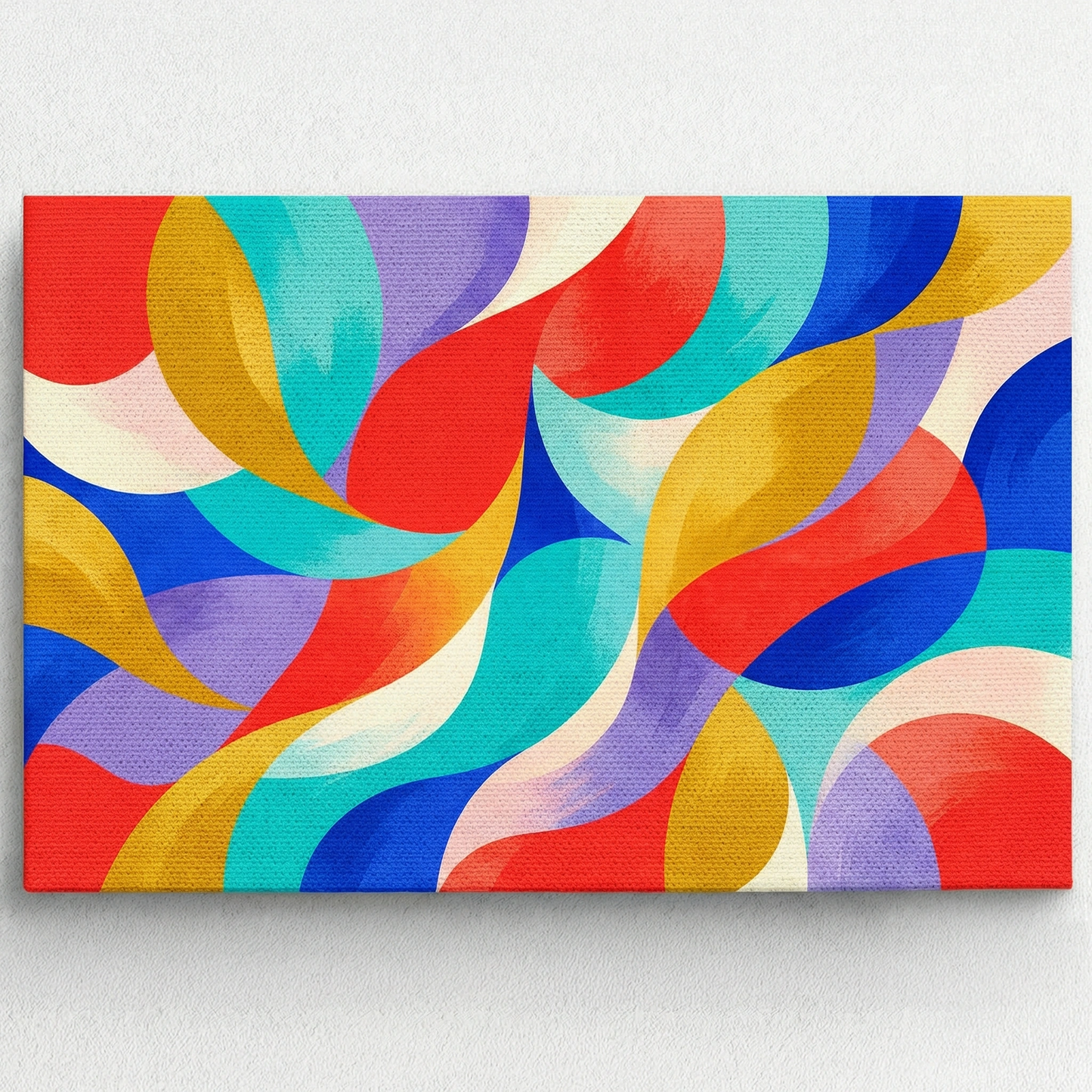Kolorowa abstrakcja  - Obraz na płótnie na ścianę do salonu lub sypialni