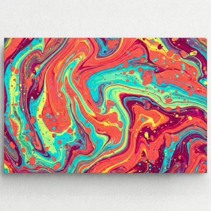 Barwny ruch - Obraz na płótnie na ścianę do salonu lub sypialni