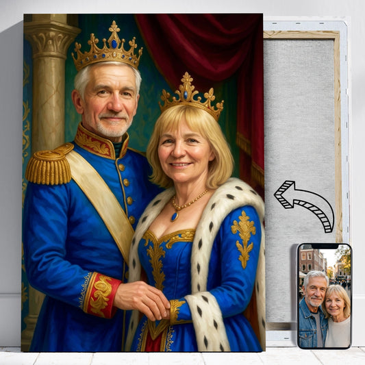 Królestwo rodziców - Portret ze zdjęcia pomysł na prezent