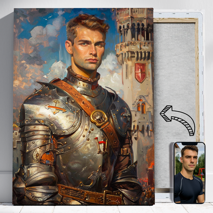 Rycerz - Portret ze zdjęcia na prezent dla mężczyzny