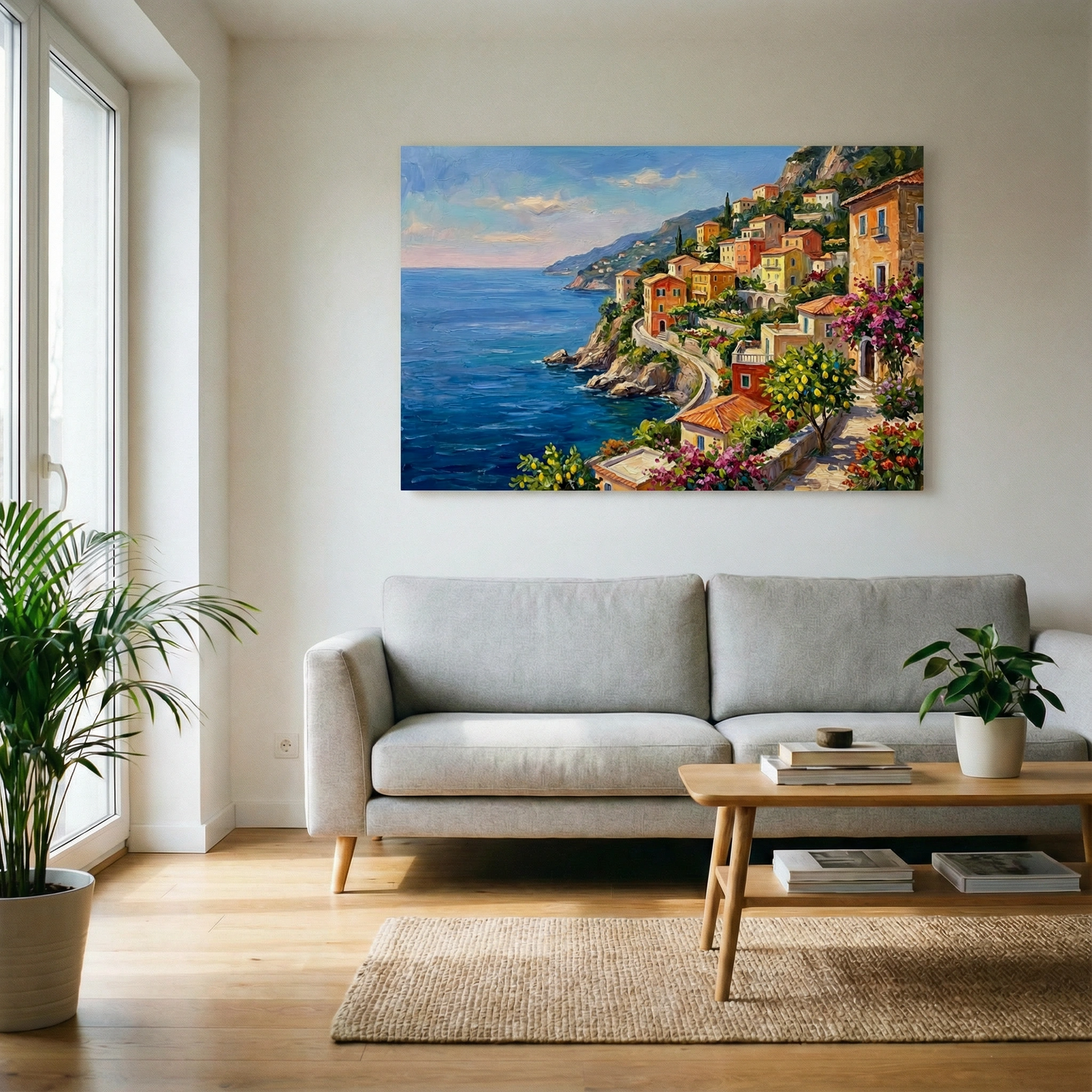 Włoski krajobraz  - Obraz na płótnie na ścianę do salonu lub sypialni