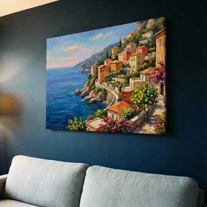 Włoski krajobraz  - Obraz na płótnie na ścianę do salonu lub sypialni