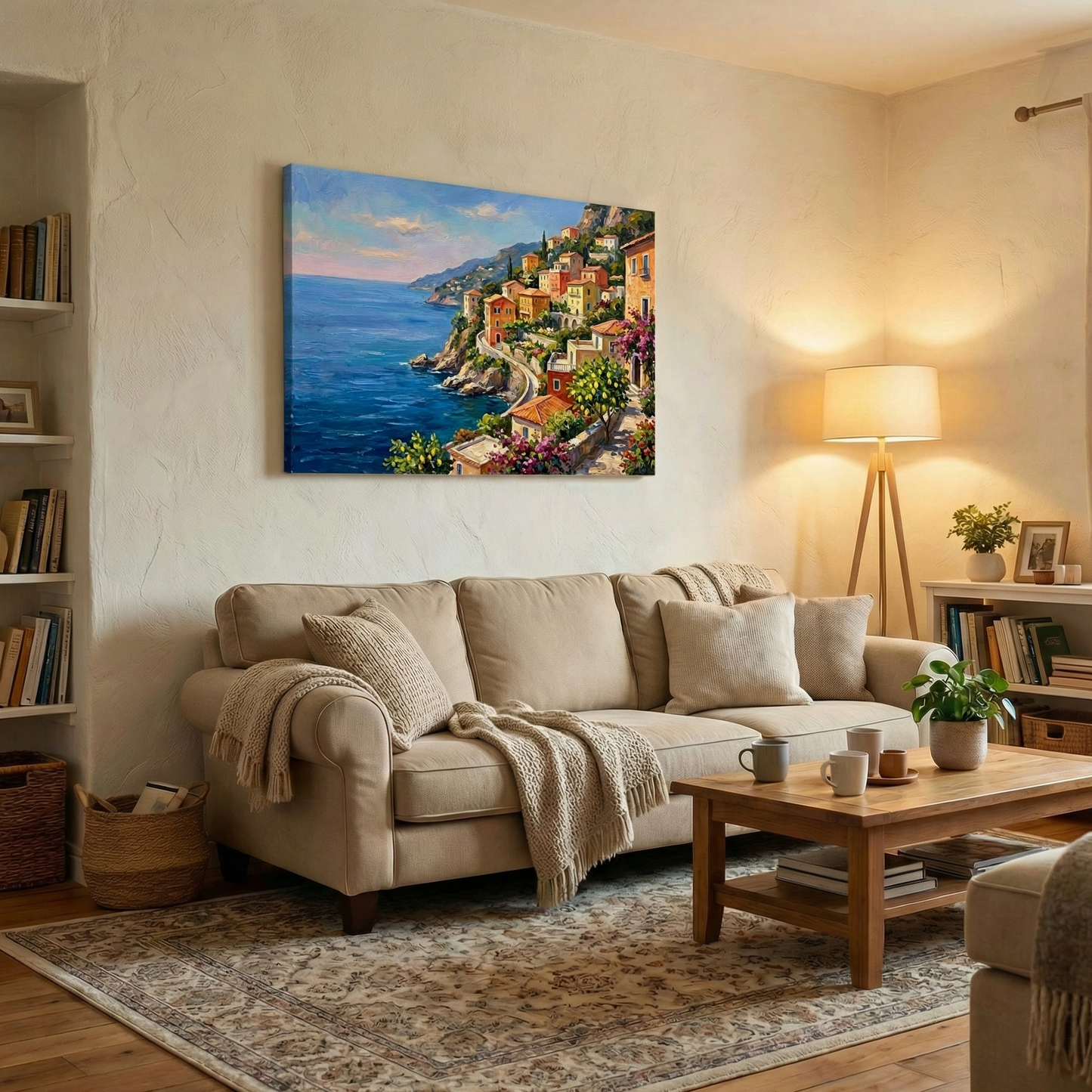 Włoski krajobraz  - Obraz na płótnie na ścianę do salonu lub sypialni