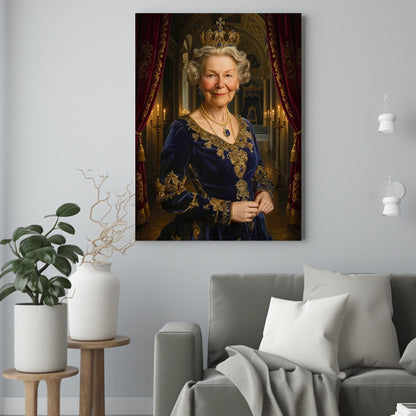 Królewski zamek mamy - Portret ze zdjęcia na prezent dla kobiety