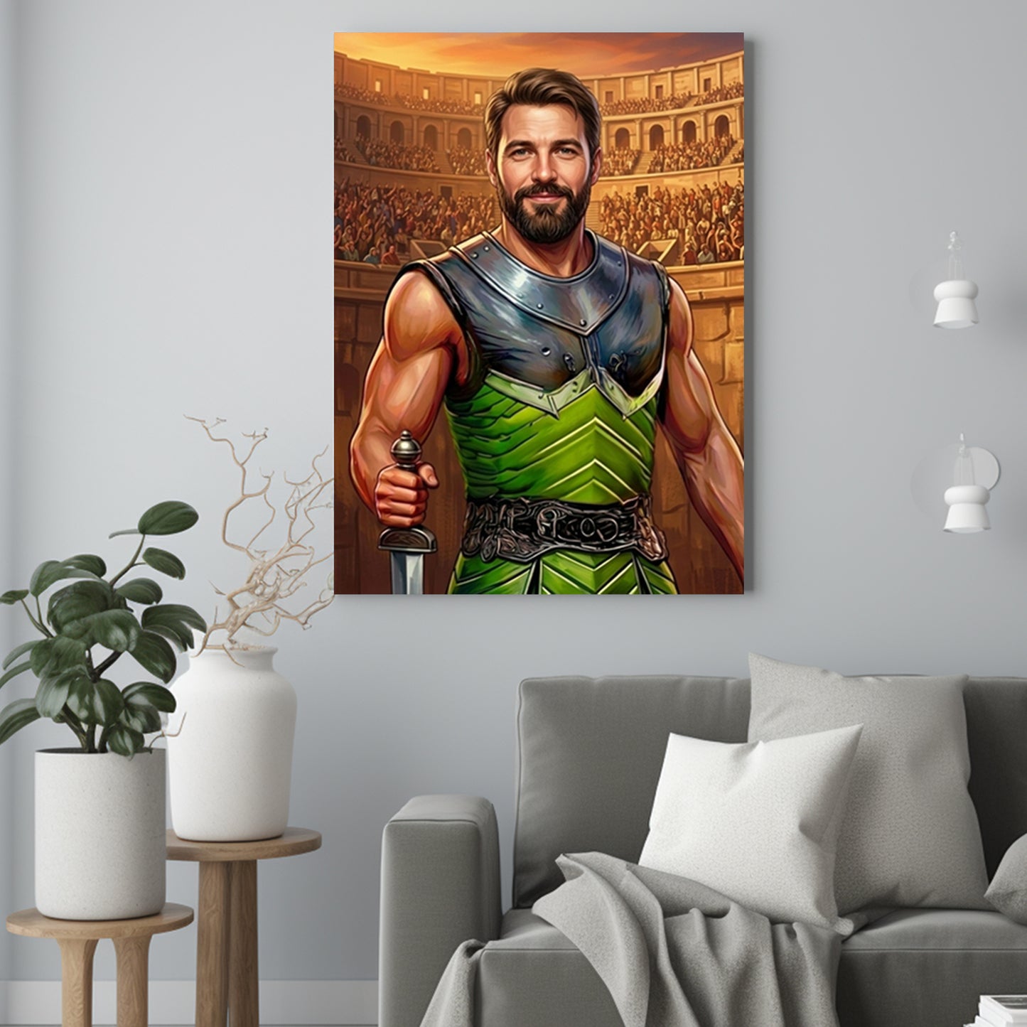 Gladiator - Portret ze zdjęcia na prezent dla mężczyzny