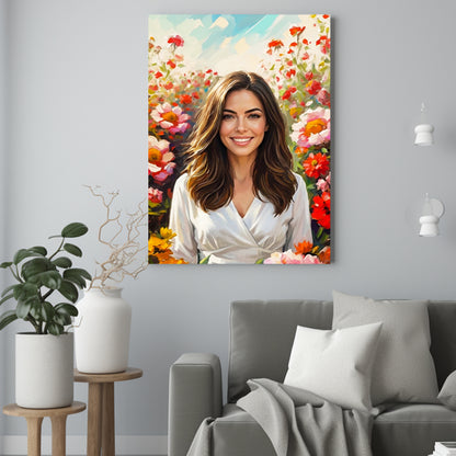 Ogród jak namalowany - Portret ze zdjęcia na prezent dla kobiety