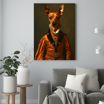 Dostojny dworzanin - Portret psa ze zdjęcia na zamówienie
